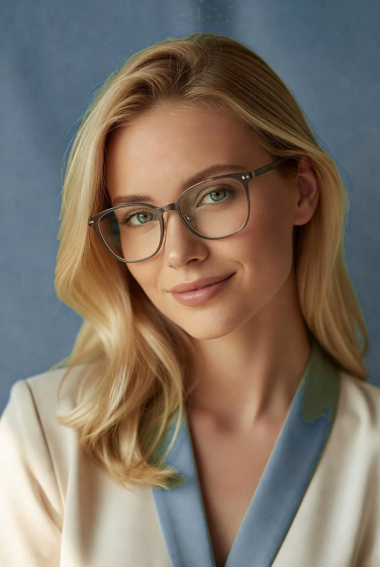 Persona usando lentes recetados